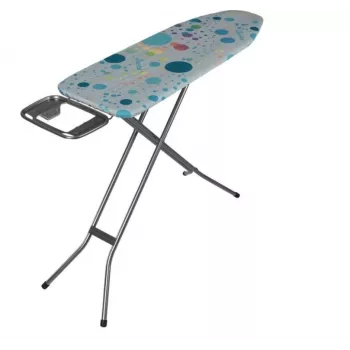 Tábua de passar a ferro tamanho grande Vileda 4023103218932 — superfície ampla, pernas em aço inoxidável, área de passar 1200×380 mm, altura 75–96 cm, dobrável, suporte para ferro