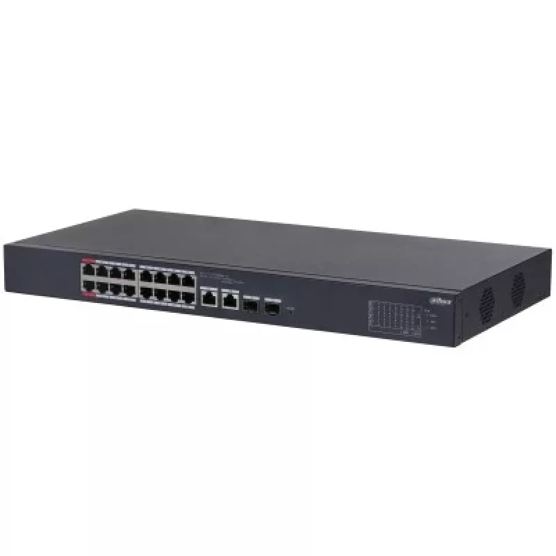 Dahua Technology DH-CS4218-16ET-240 switch de rede gerido L2 Gigabit Ethernet (10/100/1000) Power over Ethernet (PoE) preto