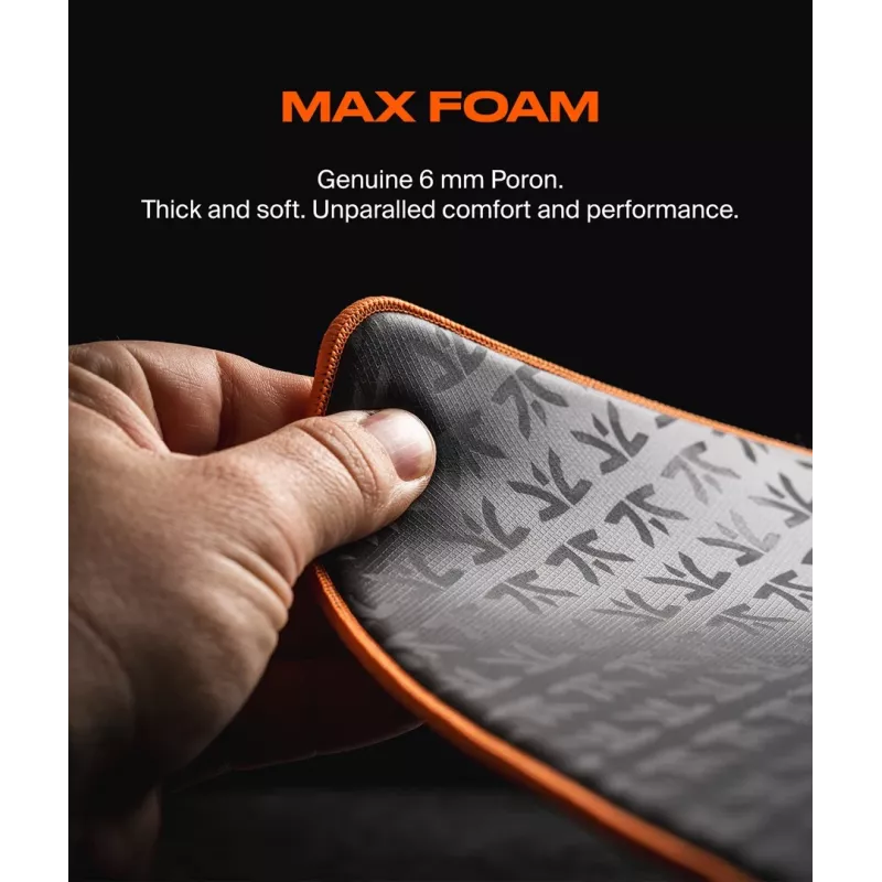 Tapete de rato gaming GLORIOUS Fnatic FOCUS3 MAX XL – tamanho XL estendido, superfície de tecido, bordo costurado