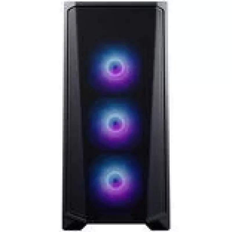 Caixa de PC PHANTEKS Eclipse G370A, Midi-Tower, SSI-EEB, RGB, vidro temperado - inclui 3 ventoinhas de 120 mm, preta