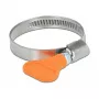 Abraçadeira para mangueira Butterfly DeLOCK 400 SS 30 - 45 mm 5 unid. laranja