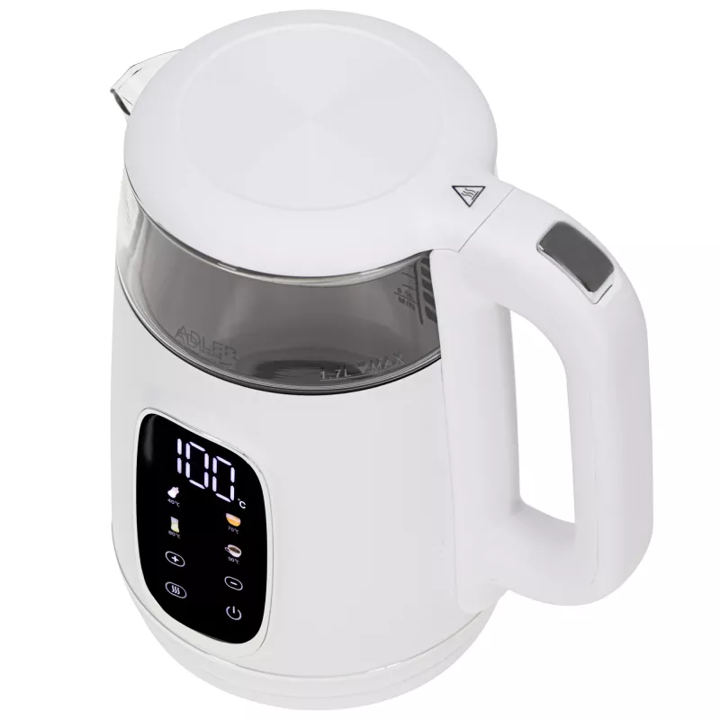 Chaleira elétrica ADLER AD 1305 branco/prateado