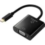 Adaptador de cabo de vídeo Renkforce RF-4679564 0,1 m USB Type-C VGA (D-Sub) preto (RF-4679564)