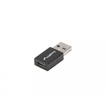 Lanberg AD-UC-UA-01 adaptador de cabo/género USB 3.0 tipo A para USB 3.0 tipo C preto (AD-UC-UA-01)