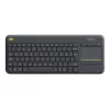 Teclado Logitech Wireless Touch Keyboard K400 Plus - teclado - sem fios - 2,4 GHz - suíço - preto