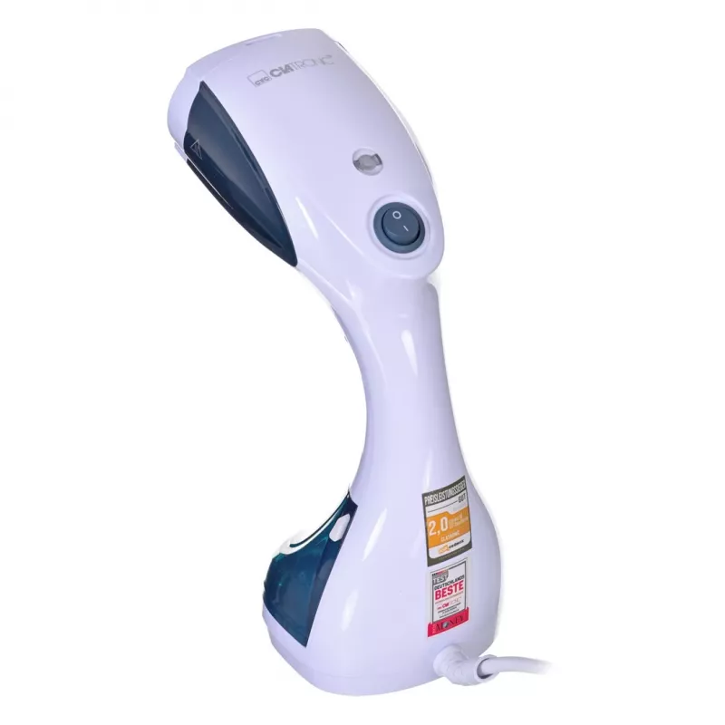 Alisador a vapor de mão CLATRONIC DB 3717 — 1100 W, depósito de 200 ml, ~20 g/min de vapor, base em cerâmica