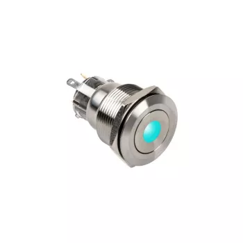 Botão de pressão DimasTech botão antivandalismo 22mm Silverline Dot RGB PD215, 22 mm