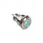 Botão de pressão DimasTech botão antivandalismo 22mm Silverline Dot RGB PD215, 22 mm
