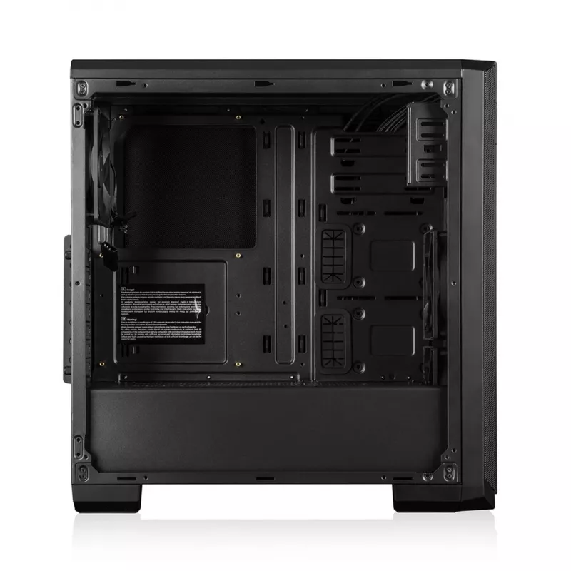 Caixa de PC MODECOM Oberon Pro Midi Tower — preto, suporta ATX/microATX/ITX, 7 slots de expansão, GPU até 395 mm, 5 baías HDD/3 SSD