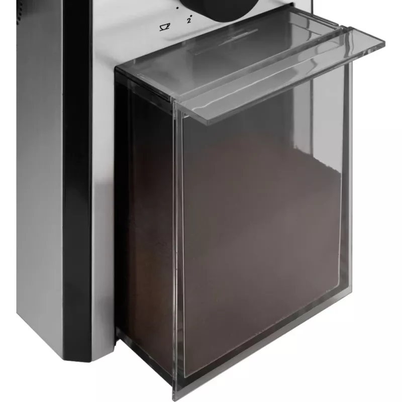 Moinho de café De’Longhi KG89 — capacidade para 120 g de grãos, 110 W, 12 chávenas, caixa de aço inoxidável e plástico