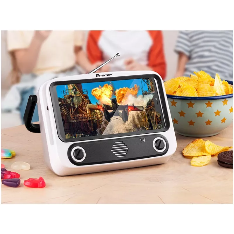Suporte móvel TRACER T-MLX48046 com altifalante Bluetooth, suporte ajustável para telefone/tablet