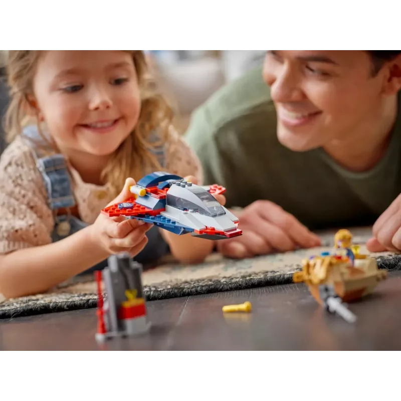 Conjunto de construção LEGO Marvel Super Heroes Capitão América Thanos 76319 — 107 peças, 2 minifiguras, idade 4+