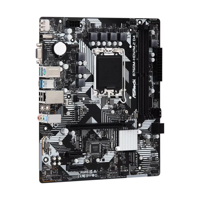 Placa-mãe ASRock B760M-HDV/M.2 D4 DDR4 LGA 1700 Micro-ATX