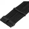 SilverStone PP07E - cabo de extensão de alimentação - ATX, 24 pinos (W) para ATX, 24 pinos (M) - 30 cm - preto