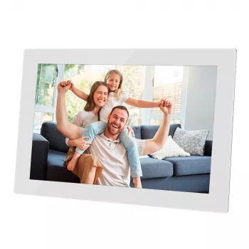 Moldura digital de vidro Wi-Fi Agfa Photo APF1000 10 branco