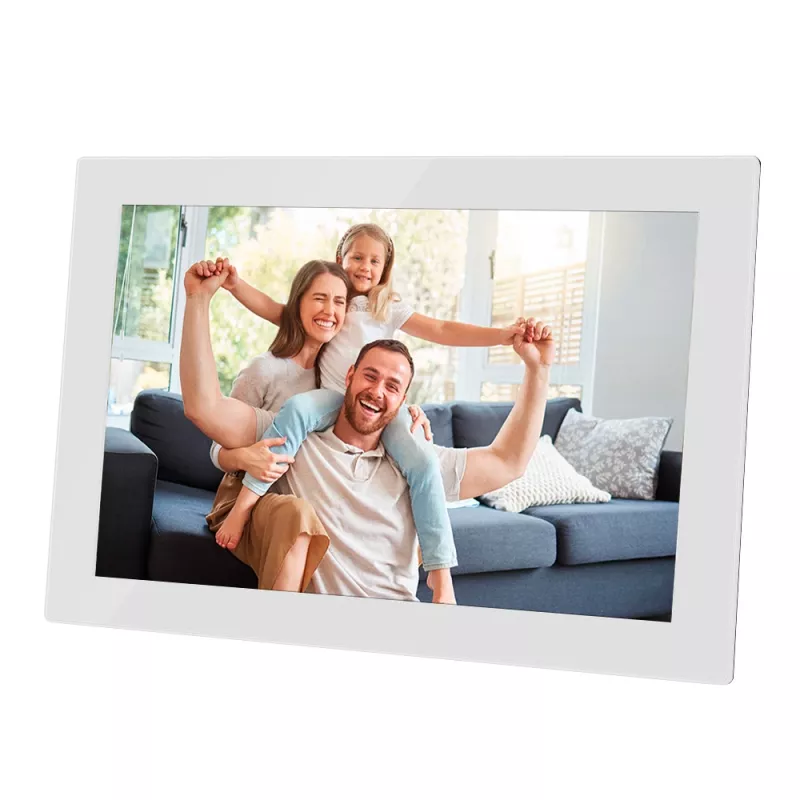Moldura digital de vidro Wi-Fi Agfa Photo APF1000 10 branco