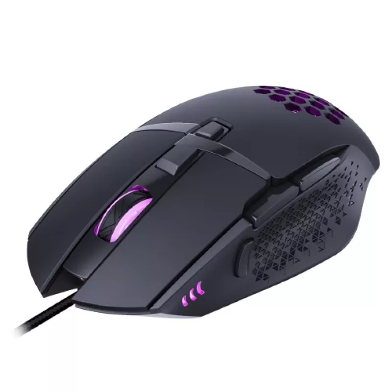 Rato com fio Lumi Legend WM03G-16, USB Type-A, ótico, 7200 DPI, Juoda