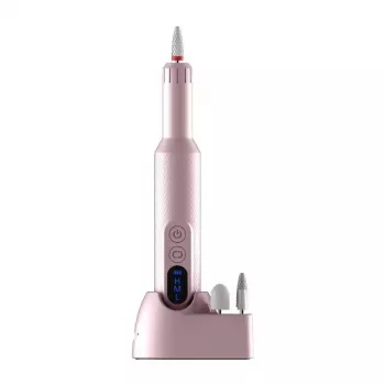 Broca elétrica para unhas Extralink EX.31993 sem fios rosa para manicure e pedicure