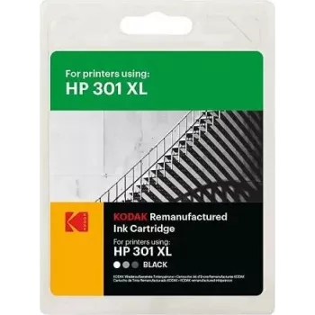 185H030130 KODAK HP 2510 TINTA PRETA CH563EE/301XL 550 páginas 15 ml (185H030130)