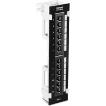 TRENDnet TC-P12C6V - Patch panel - adequado para montagem na parede - CAT 6 - UTP - RJ-45 X 12