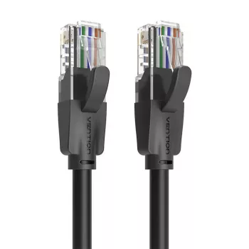 Cabo patch CAT.6 UTP/5M preto Ibebj Vention