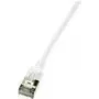 LogiLink Ultraflex SlimLine - Cabo de rede - RJ-45 (M) para RJ-45 (M) - 0,5 m - 3,8 mm - blindado PIMF - CAT 6a - Blindado, sem halogéneos, moldado - Branco, RAL 9010