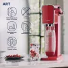 Máquina de soda SodaStream Art Mandarin Red garrafa de carbonatação 1L