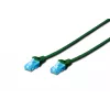 Assmann Digitus Cabo de rede CAT 5e U-UTP. PVC. AWG 26/7. Comprimento 2 m. Cor Verde (DK-1512-020/G)