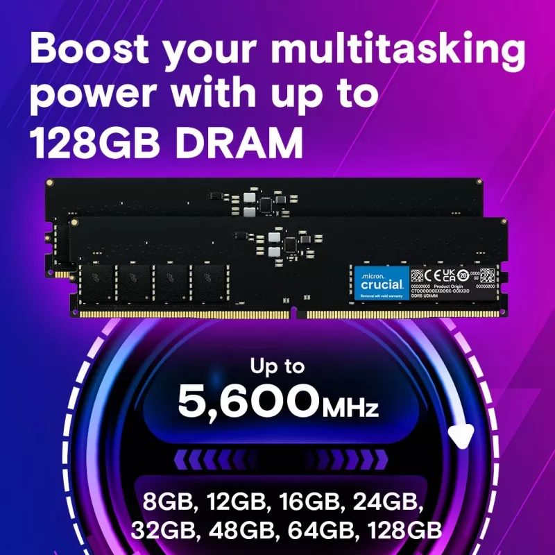 Memória DDR5 32GB/5600 CL46 (16Gbit) Tray
