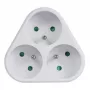 Adaptador de viagem tipo E (FR) para tipo F branco Maclean MCE214