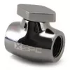 Válvula de esfera XSPC G1/4, corpo em latão com acabamento preto cromado, modelo WASC-504