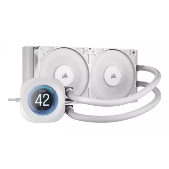 Refrigeração líquida All-in-One Corsair Nautilus 240 RS LCD 12 cm Branco