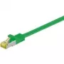 Cabo de rede Goobay RJ45 patch S/FTP (PiMF), com cabo Cat.7, verde, 1,5 m - LSZH isento de halogéneos, cobre, ficha RJ45 (CAT 6A) (91595)