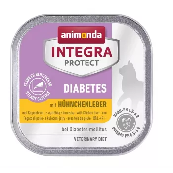 Animonda Integra Protect Diabetes comida húmida para gatos com fígado de aves 100 g