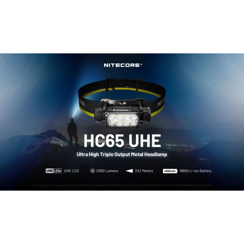 Lanterna de cabeça Nitecore HC65 UHE