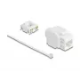 Delock 90722 Módulo Keystone RJ45 para LSA Cat.6A UTP, 180 graus, sem ferramentas