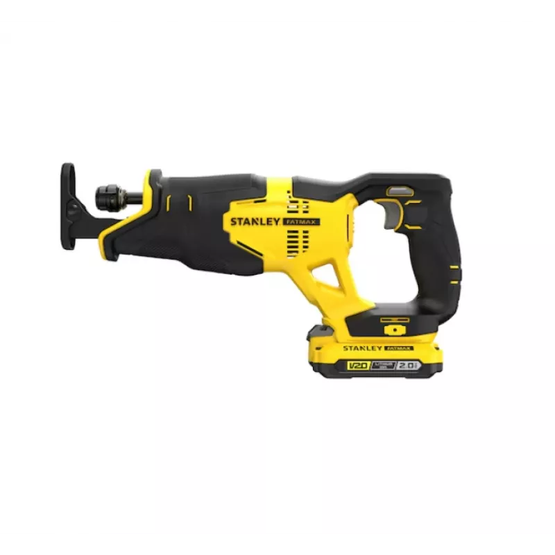 Serra sabre STANLEY 20V Max com 2 baterias de 2,0 Ah e mala de transporte