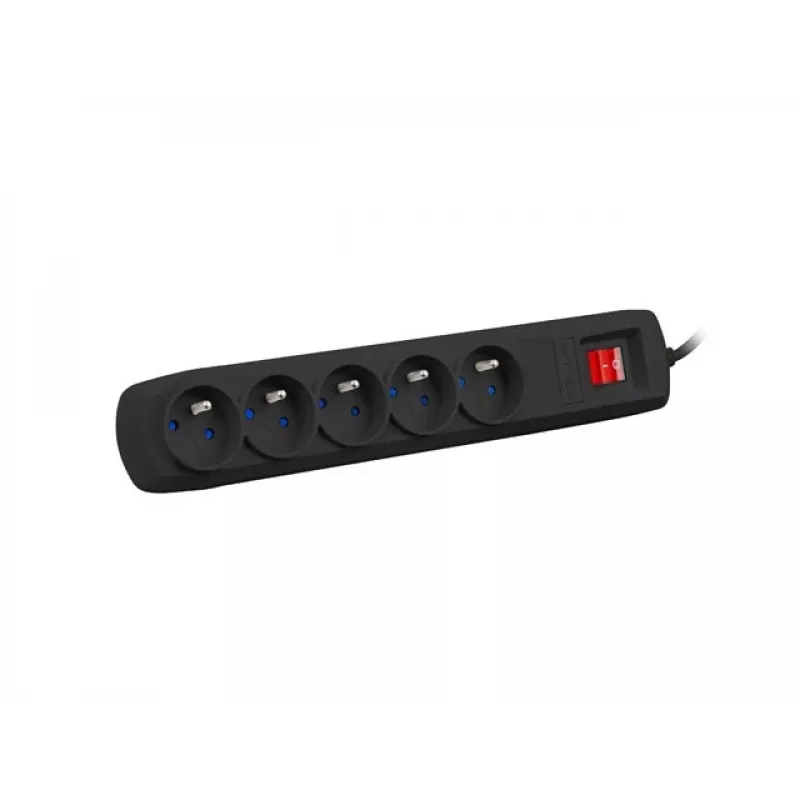 Régua de tomadas ARMAC ARC 5 — 5 tomadas, cabo de 3 m, preto