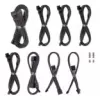 Kit de cabos CableMod C-Series Pro ModMesh para fontes de alimentação Corsair RMi/RMx/R – cor carbono