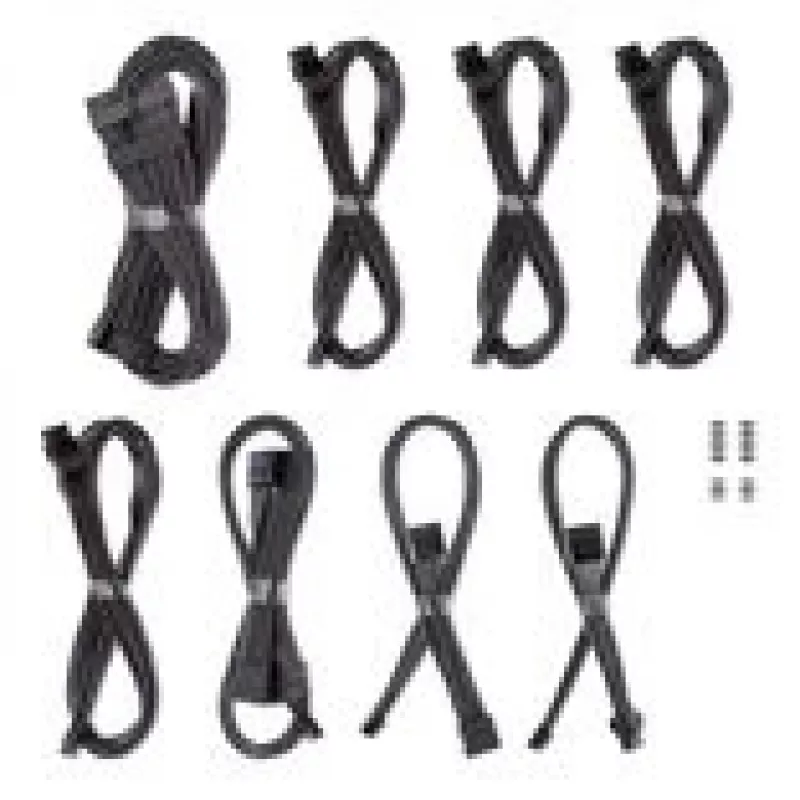 Kit de cabos CableMod C-Series Pro ModMesh para fontes de alimentação Corsair RMi/RMx/R – cor carbono