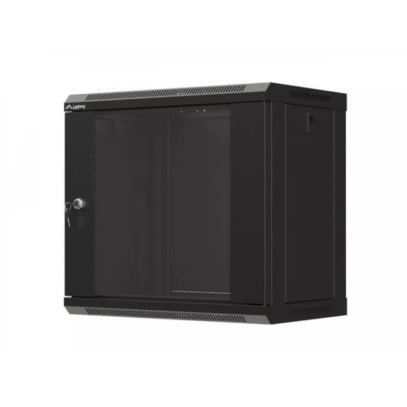Rack de parede LANBERG WF03-5309-10B, 9U, 500×350×540 mm, carga máx. 60 kg, preto