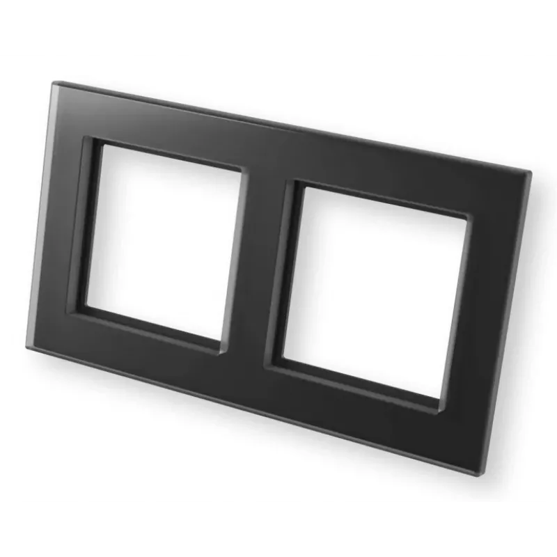 eQ-3 Homematic IP Moldura de vidro dupla, preto (162149A1)