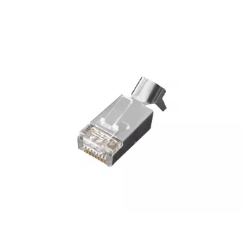 Ficha RJ-45 Alantec WT108, aço inoxidável, 1 unid.