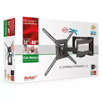 Suporte de TV Barkan Mounting Systems 4400 50 kg 2,03 m preto