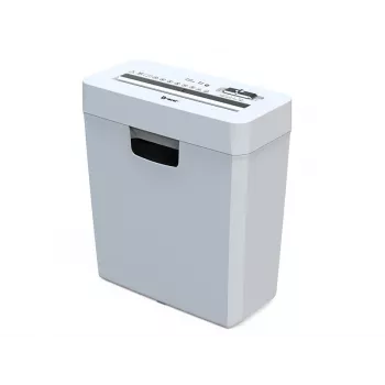 Destruidora de documentos TRACER Tracer 47584 — corte cruzado de 6 mm, até 5–6 folhas, depósito de 10 L, branca