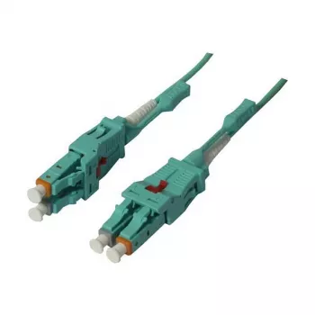 Cabo de patch de fibra ótica 2 fibras 5 m LC-LC 50/125 µm OM3 Uniboot rotativo Push/Pull AD 2 mm - cabo - fibra multimodo (S215545)
