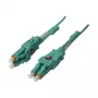 Cabo de patch de fibra ótica 2 fibras 5 m LC-LC 50/125 µm OM3 Uniboot rotativo Push/Pull AD 2 mm - cabo - fibra multimodo (S215545)