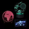 Lâmpada LED decorativa Manta SNL118RGB RGB 3D