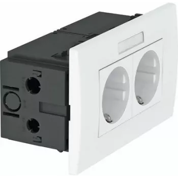 Unidade de tomadas SDE-RW D0RT2B módulo 45 2 tomadas 84x140x59 mm (6119429)
