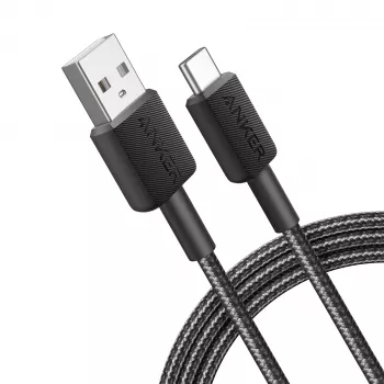 Cabo Anker Innovations 322 USB-A para USB-C nylon 1,8M preto - Cabo - Digital/Dados